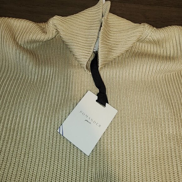Tuckernuck Pomander Place Mockneck Sweater Tan NWT Med - Picture 7 of 9
